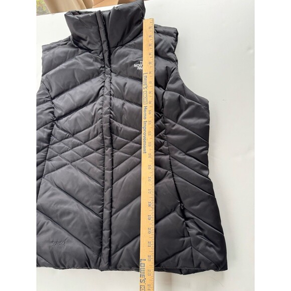 The North Face Down Full Zip Quilted Puffer Vest Jacket 550 Black Women’s Med - Picture 8 of 10